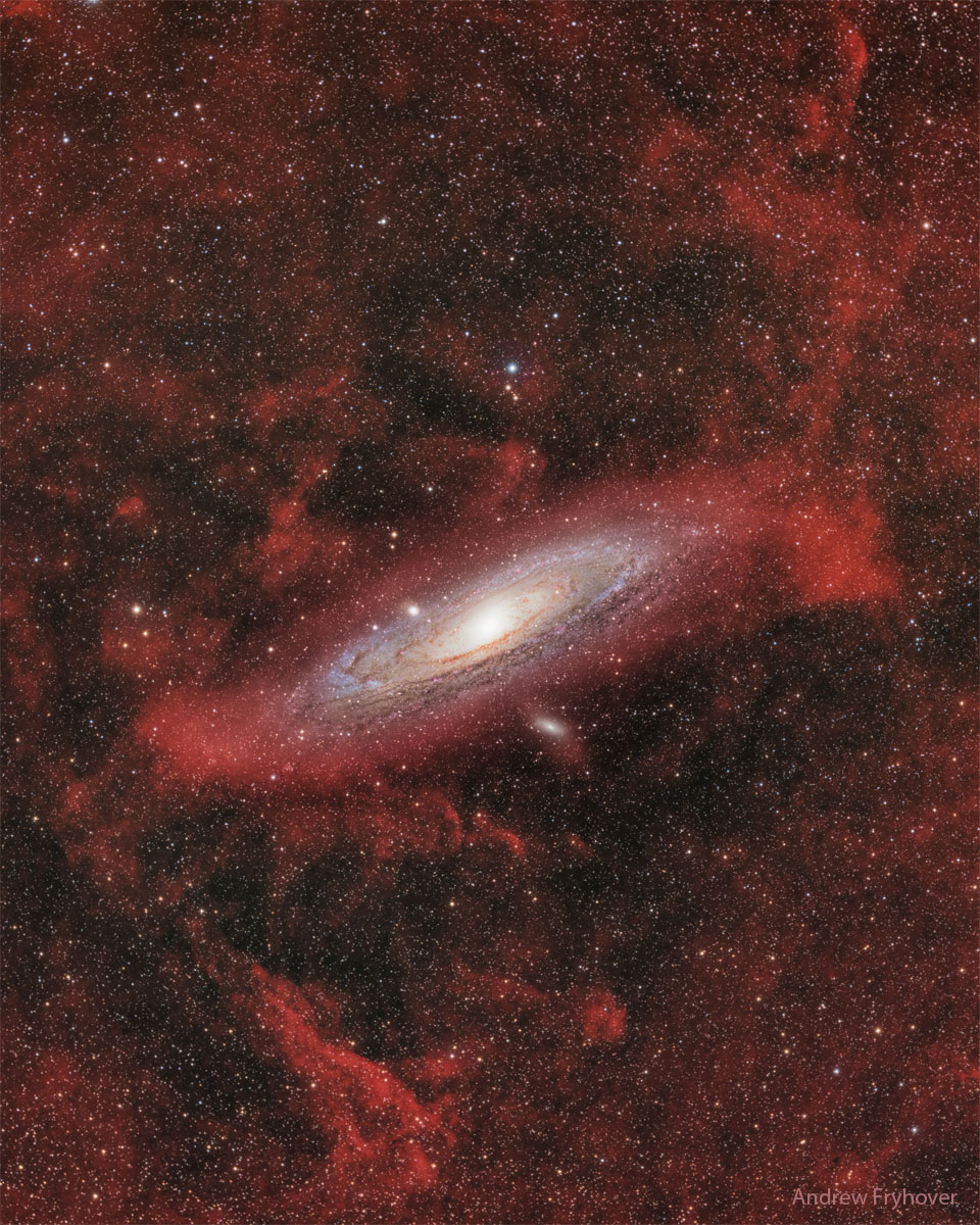 Clouds around Andromeda galaxy